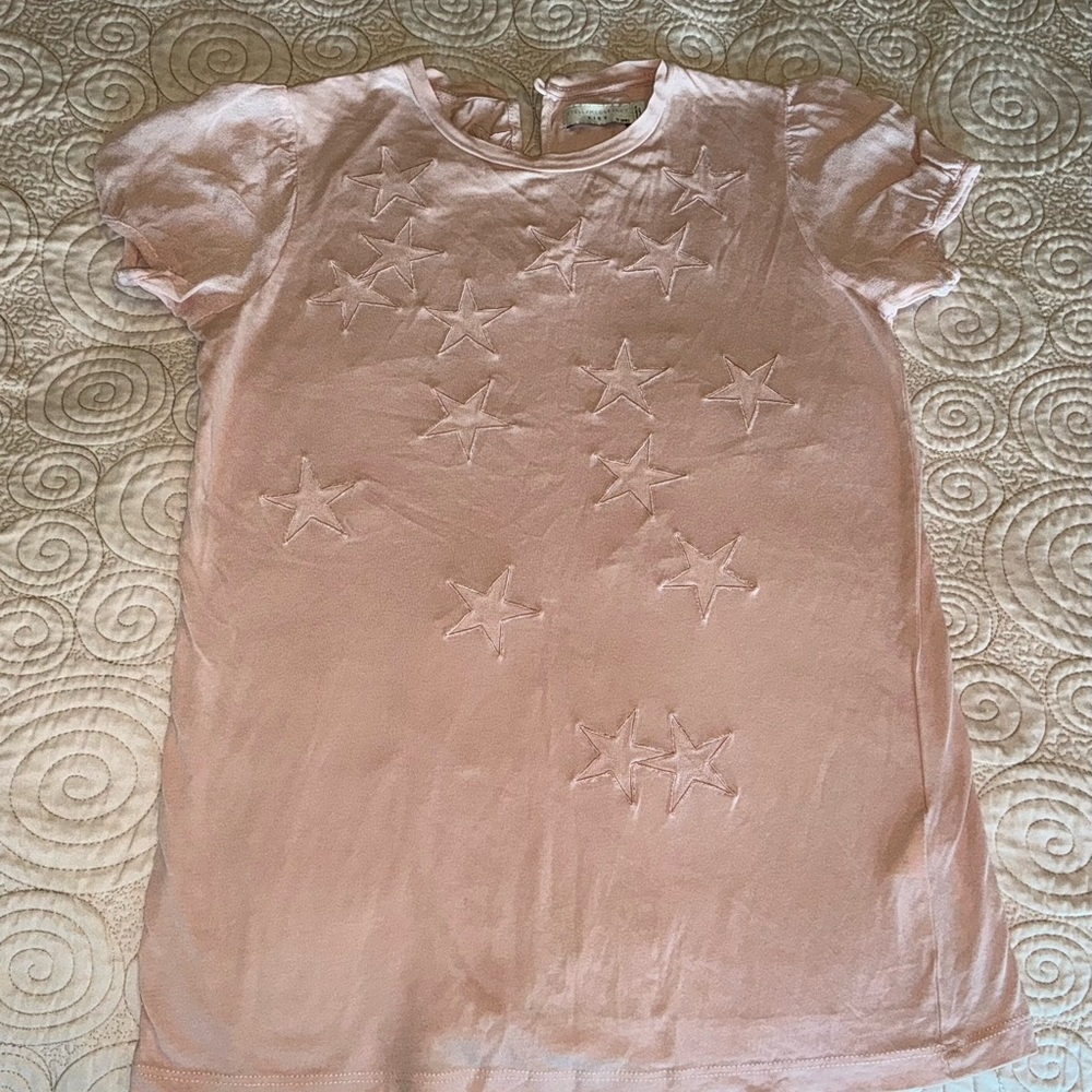 Stella McCartney Pink Star Embroidered T-Shirt size 12 yrs